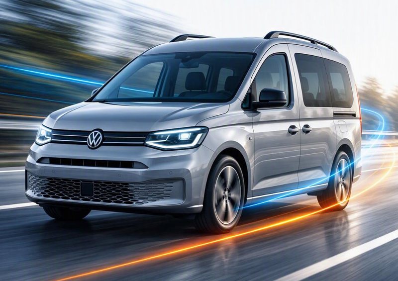 VW Caddy na silnici